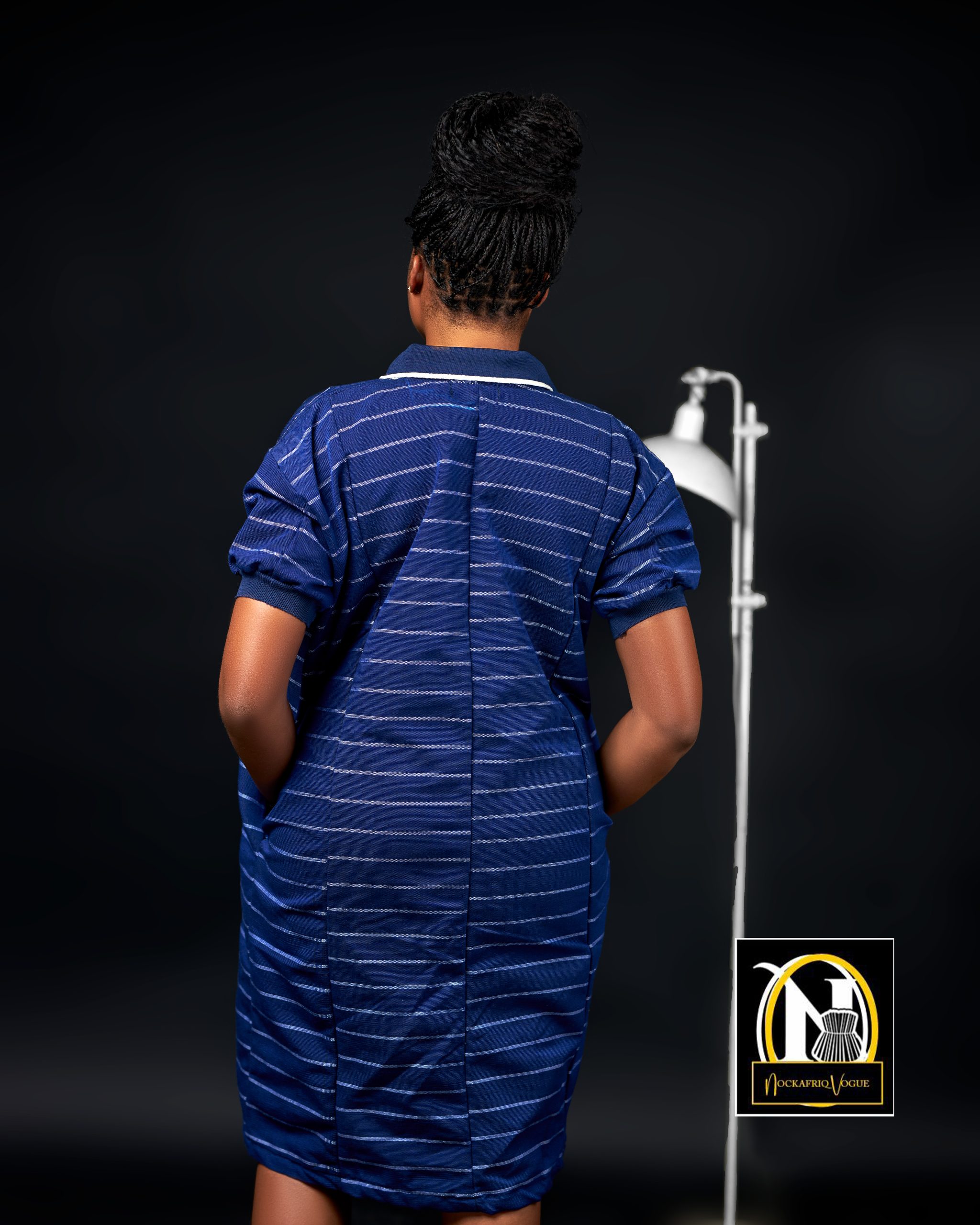 Traditional Ghanaian Fugu Polo Dress - Image 2