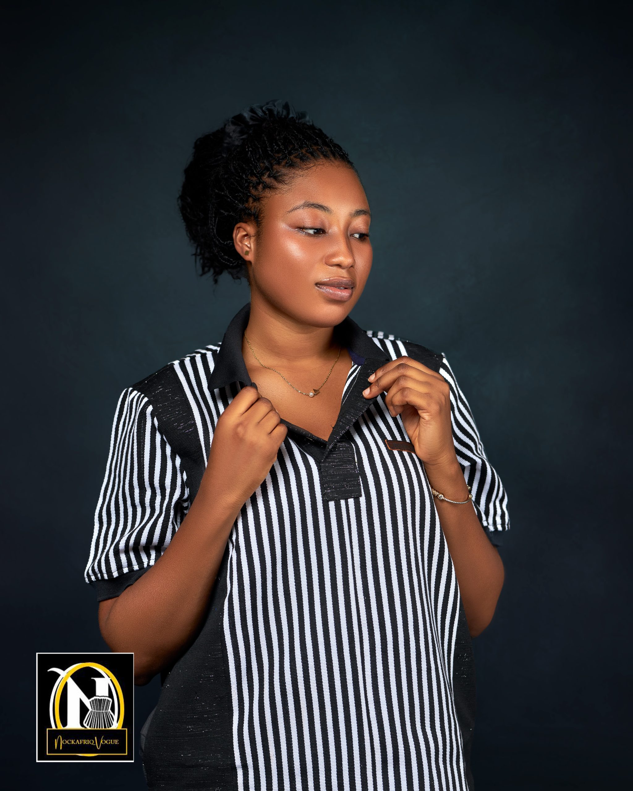Nock Classic Black and white Polo T-Shirt
