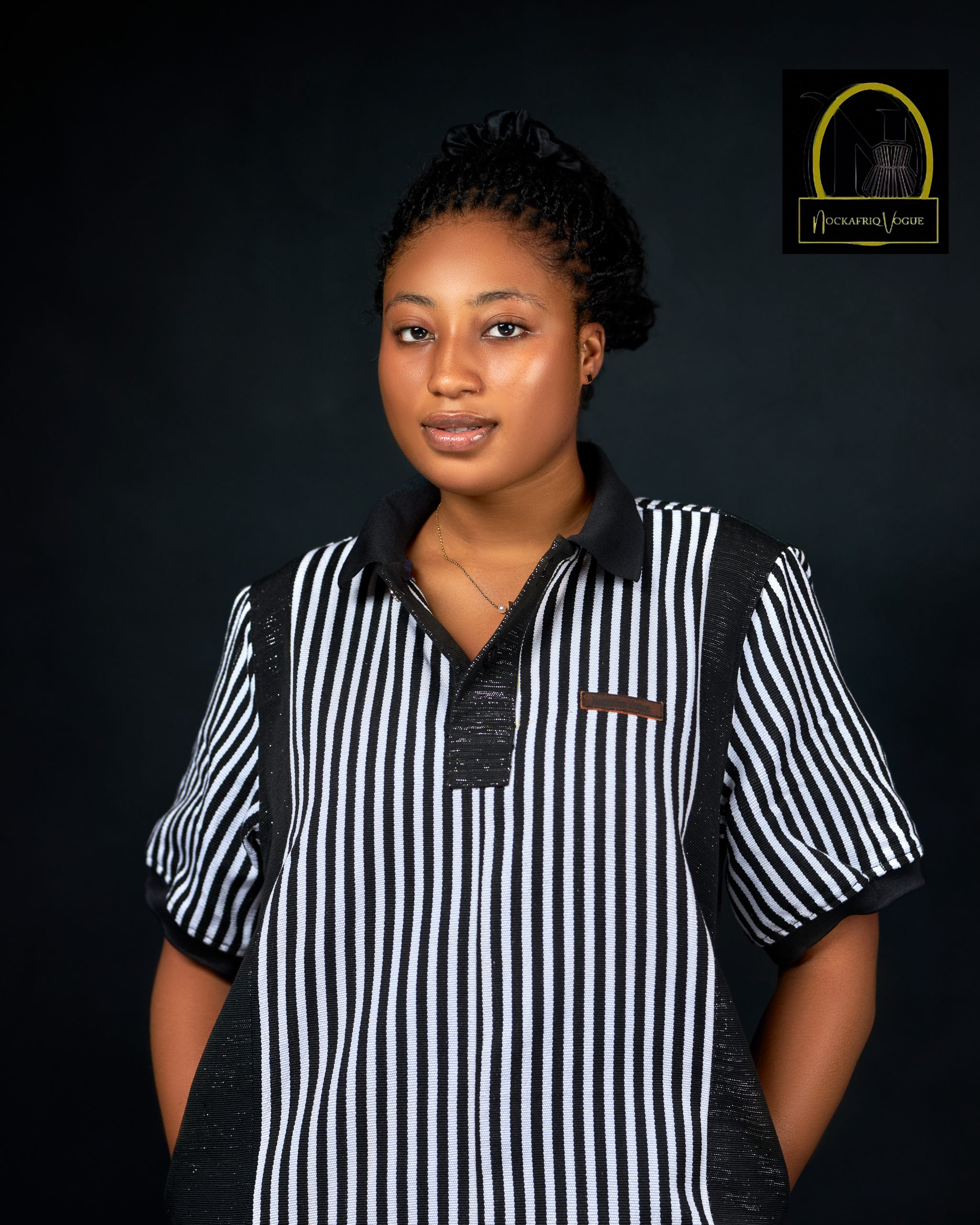 Nock Classic Black and white Polo T-Shirt