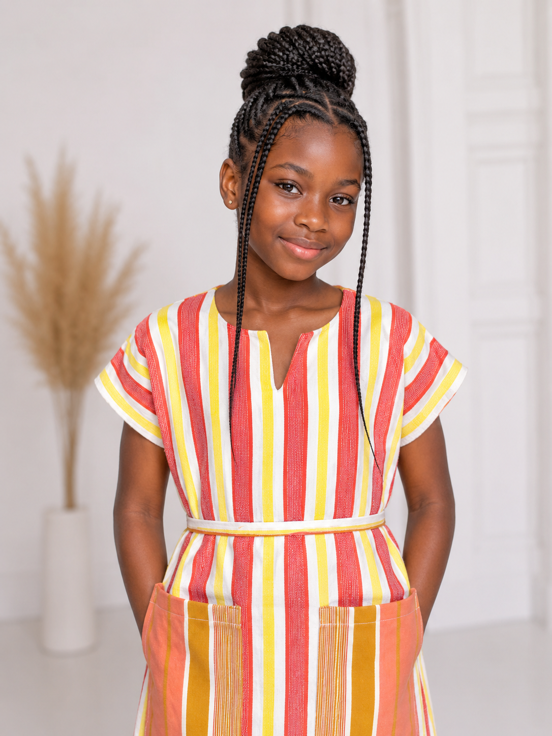 Girls’ Traditional African Fugu Dress - Image 2
