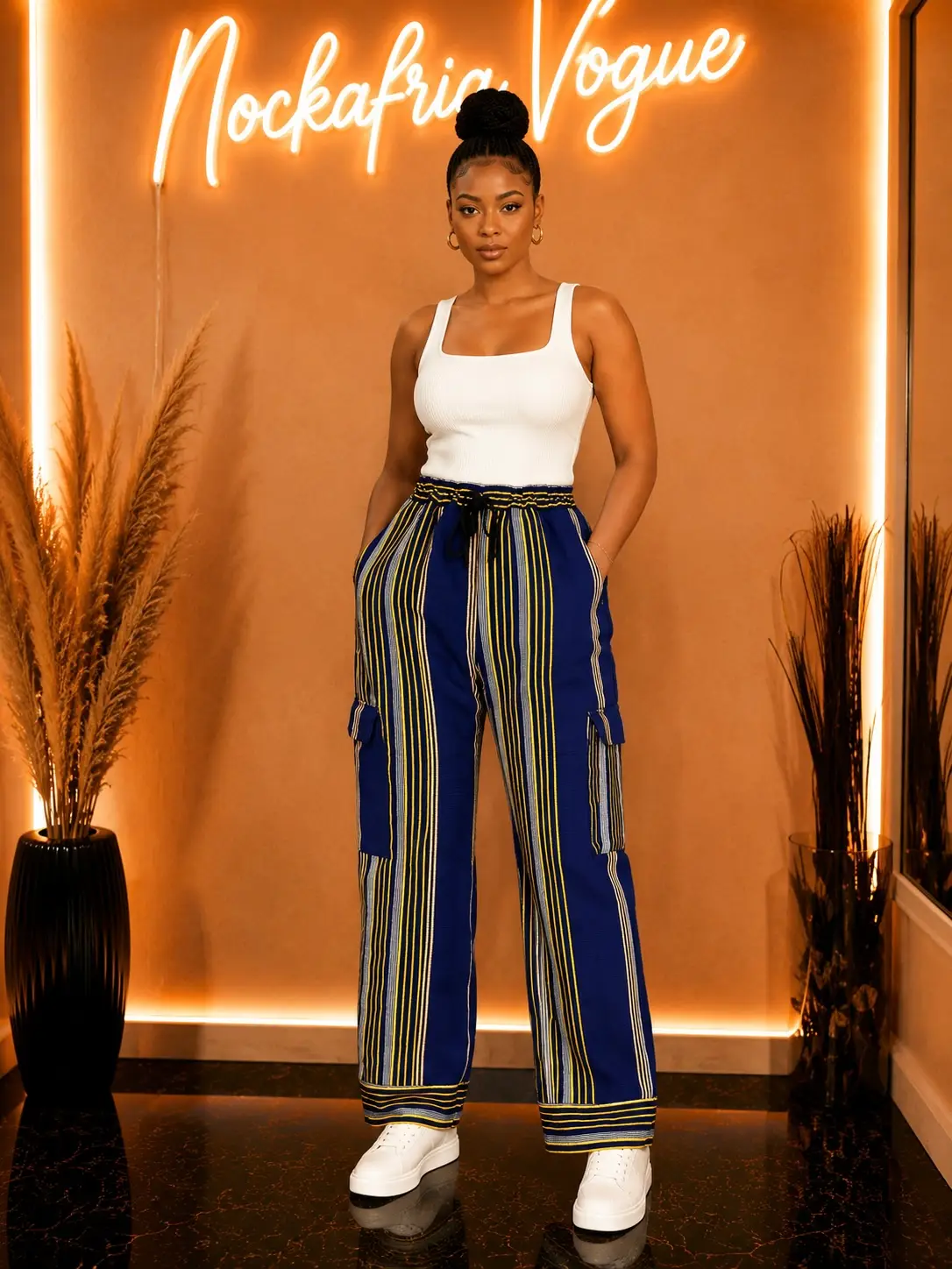 Fugu/Asooke Palazzo Pant