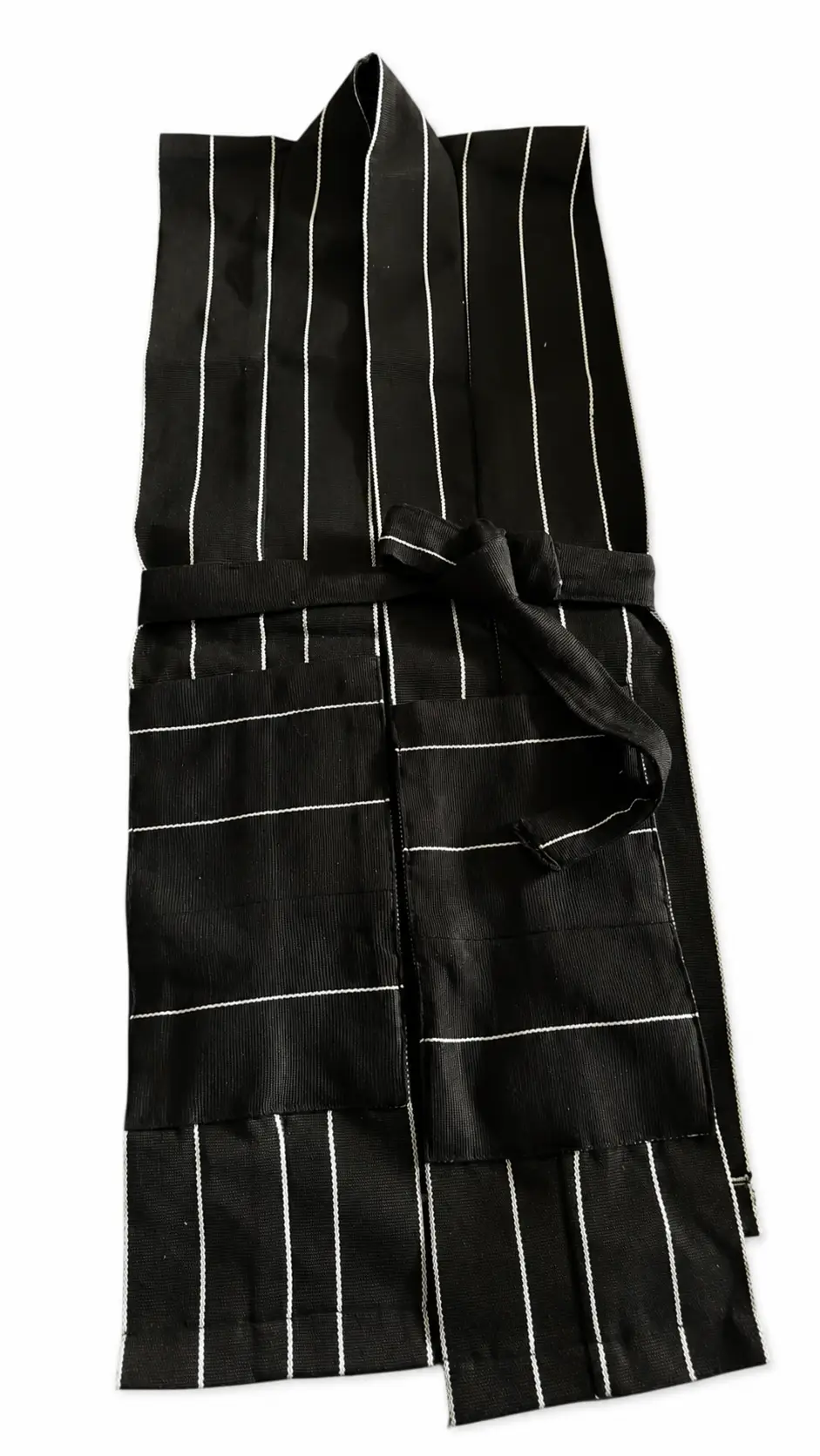 Pinstripe Sleeveless Vest Jacket, African wear overlay Poncho - Image 2