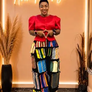 Nockafriq Vogue Patchwork Fugu Palazzo Trousers